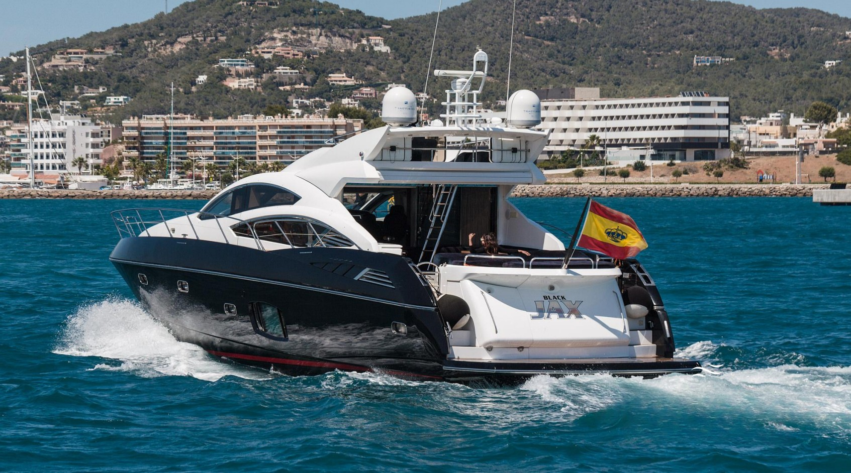Sunseeker Predator 74 - Black Jax
