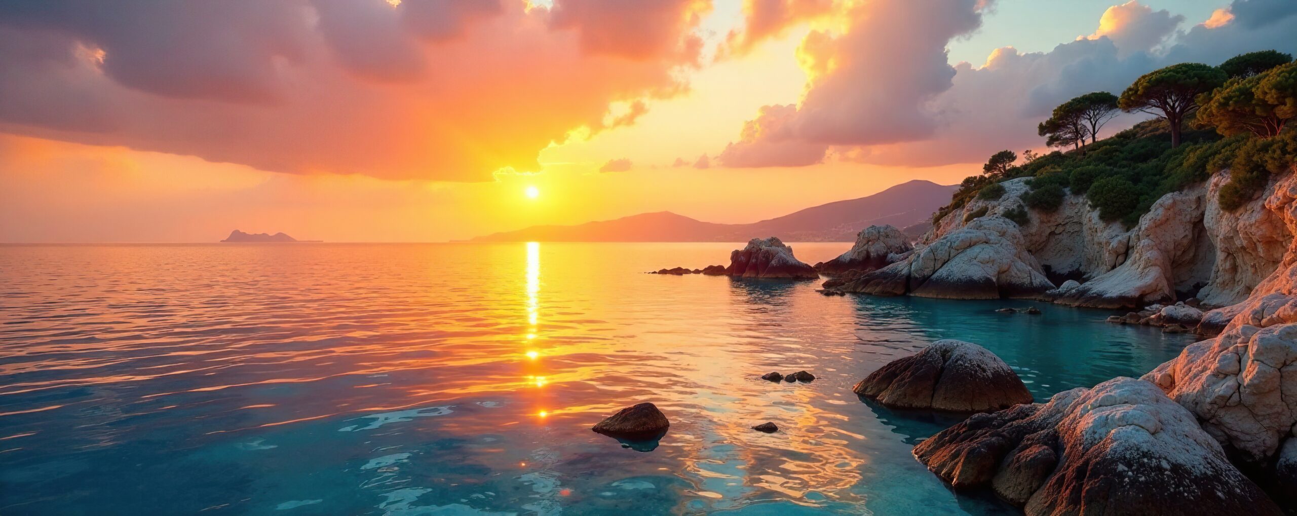 Cala Comte turquoise beach Ibiza on Riva Perseo 76 luxury charter