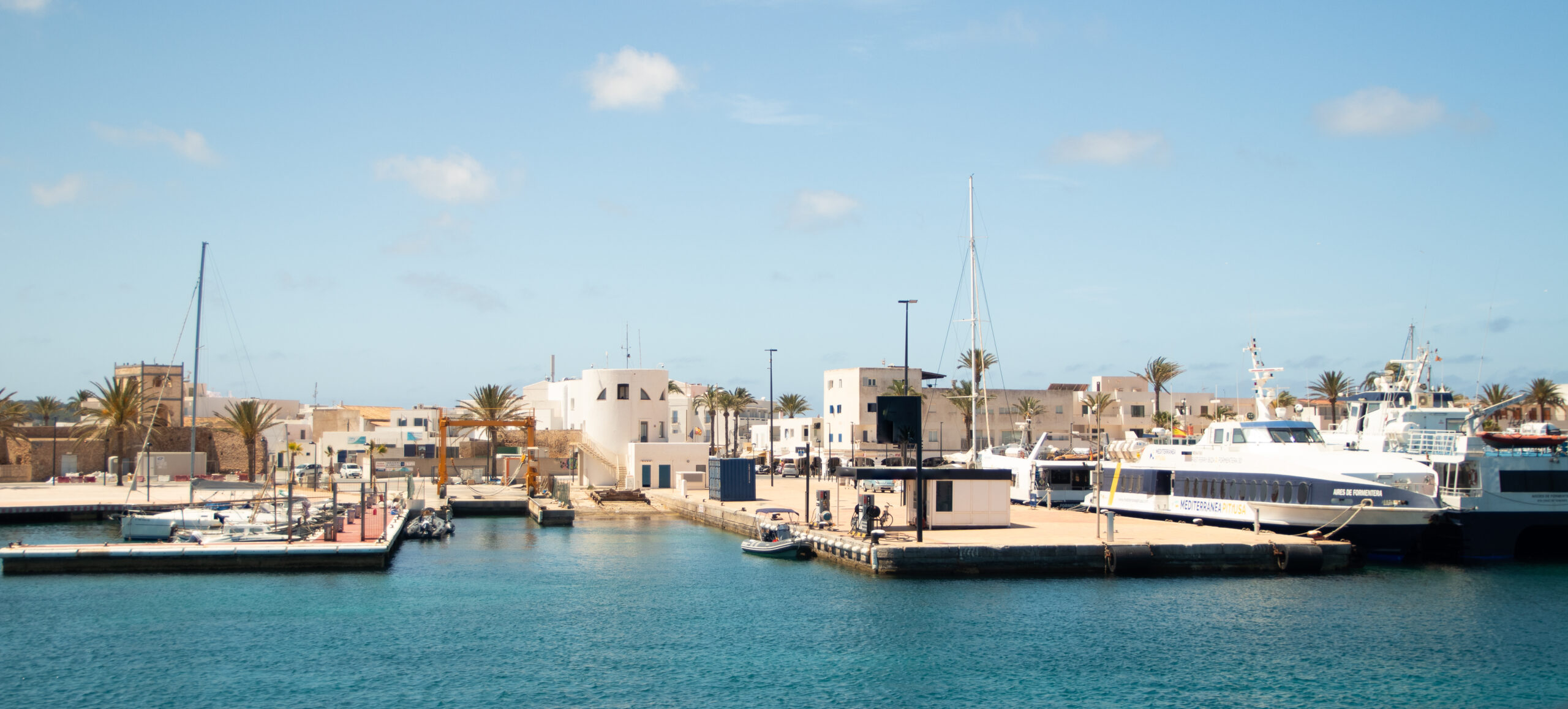 S'Espalmador natural anchor spot between Ibiza and Formentera