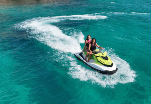 Luxury yacht charter to Cala Saona Formentera on a Sunseeker Predator 62